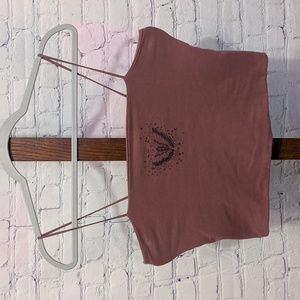 American Eagle Butterfly Crop Top